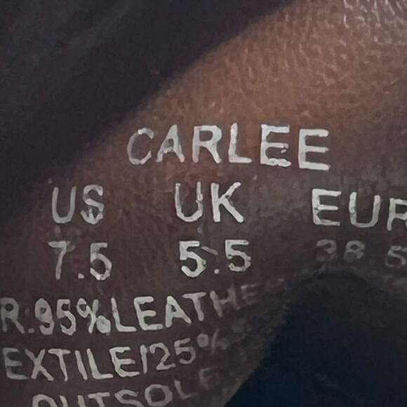 Ralph Lauren Carlee Water Resistant Suede Boots Shearling Brown Women 7.5 NWOB - Picture 9 of 9